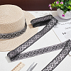 Vintage Jacquard Polyester Ribbon OCOR-WH0109-341B-4