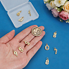 10Pcs 10 Styles Brass Pendants KK-PH0015-42-3