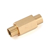 Ion Plating(IP) Smooth 304 Stainless Steel Magnetic Clasps with Glue-in Ends STAS-H402-63G-4MM-1
