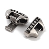 Tibetan Style 304 Stainless Steel Watch Band Clasps STAS-L274-001AS-3