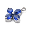 304 Stainless Steel Micro Pave Cubic Zirconia Pendants LS-STAS-U042-06P-03-2