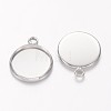 Brass Pendant Cabochon Settings LS-KK-B534-D-P-NF-2