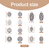 70pcs 7 Style Alloy Beads FIND-SW0001-15-11