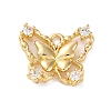 Brass Micro Pave Cubic Zirconia Pandents KK-U042-11G-01-1