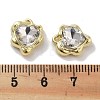 Rack Plating Alloy Rhinestone Charms PALLOY-F311-23G-01-3