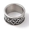 Viking Odins Raven Norse Wolf Finger Rings RJEW-U005-01E-AS-3