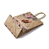 Flower Butterfly Pattern Kraft Paper Bags CARB-F012-03A-3