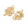 Brass Micro Pave Cubic Zirconia Pendants CU-CBA2F11-20D-G-3
