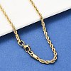 304 Stainless Steel Rope Chain Necklaces X-NJEW-F226-03G-04-1