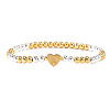 Brass Beads Stretch Bracelets for Women CW0227-12-1