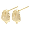 Brass Stud Earring Findings KK-Z099-03G-1