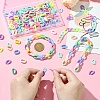 200Pcs 2 Styles Opaque Acrylic Linking Rings OACR-YW0002-05-5