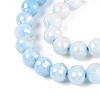 Anti-Tarnish Electroplate Glass Beads Strands GLAA-N056-6mm-10-4