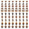 125G Gradient Color Transparent Glass Beads GLAA-TA0003-58C-1