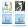 Waterproof PVC Colored Laser Stained Window Film Adhesive Stickers DIY-WH0256-088-3