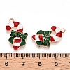 Christmas Theme Alloy Enamel Pendants ENAM-N056-403C-3