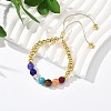 Long-Lasting Plated Brass Beads Slider Bracelets for Women BJEW-K268-02G-2