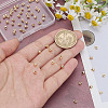 60Pcs Brass Crimp Beads KK-HY0004-19-3