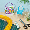 Plastic Rattan Wicker Strips DIY-WH0816-132C-4