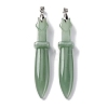 Natural Green Aventurine Big Pendants G-K338-41P-08-1