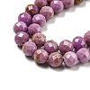 Natural Lepidolite/Purple Mica Stone Beads Strands G-NH0011-A01-04-4