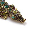 Crocodile Alloy Rhinestone  Brooches JEWB-Q006-04B-3