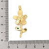 Brass Micro Pave Cubic Zirconia Pendants KK-R100-03G-3