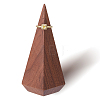 Walnut Wooden Ring Storage Rack Display Stands ODIS-WH0099-51B-1