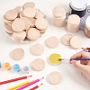 Unfinished Schima Wooden Round Pieces LS-WOOD-WH0027-73-3