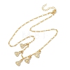 Brass Micro Pave Clear Cubic Zirconia Money Bag Pendant Necklaces NJEW-A071-07G-4