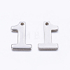 Tarnish Resistant 201 Stainless Steel Pendants STAS-F128-01P-1-1-2