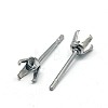 304 Stainless Steel Stud Earring Findings STAS-E008-18-2