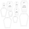 Acrylic Quilting Templates DIY-BC0014-52A-1