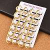 PVD Vacuum Plating 202 Stainless Steel Huggie Oval Hoop Earrings EJEW-H003-07G-07-1