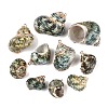 Electroplate Natural Spiral Shell Pendants SSHEL-Q100-55G-1
