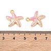 304 Stainless Steel Enamel Pendants STAS-Q119-08G-02-3