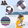 CRASPIRE 4Pcs 4 Colors Printed Polyester Cotton Ice Skate Shoulder Strap AJEW-CP0001-90-3