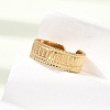 304 Stainless Steel Cuff Open Rings SA-CBAB727-01G-1