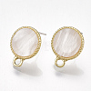 Alloy Stud Earring Findings PALLOY-S177-43F-1