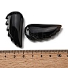 Natural Black Banded Agate(Dyed & Heated) Pendants G-F820-01G-3