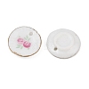 Rose Flower Printed Porcelain Pendants PR-CBAF5A8-01-2