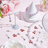 80Pcs 4 Styles Magic Girl Theme Alloy Pendants TIBEP-SC0003-66-4