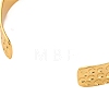 Rack Plating Brass Cuff Bracelets for Women BJEW-M040-12G-01-3