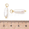 Natural Baroque Keshi Pearl Pendants PALLOY-JF05439-03-3