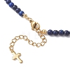 Natural Lapis Lazuli Round Graduated Beaded Necklaces NJEW-JN05654-02-5