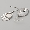 304 Stainless Steel Geometry Dangle Earring Settings FIND-WH0032-74P-03-2