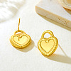 304 Stainless Steel Stud Earrings WG39C60-01-2