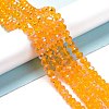 Electroplate Glass Beads Strands EGLA-A034-T1mm-L11-4
