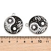 Printed Alloy Glass Pendants GL-CBA2376-01P-B-3