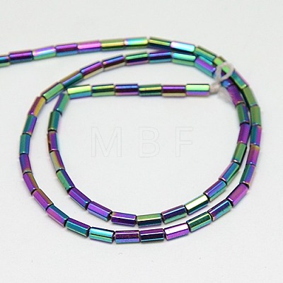 Electroplate Non-magnetic Synthetic Hematite Beads Strands G-J166-4x2mm-04-1
